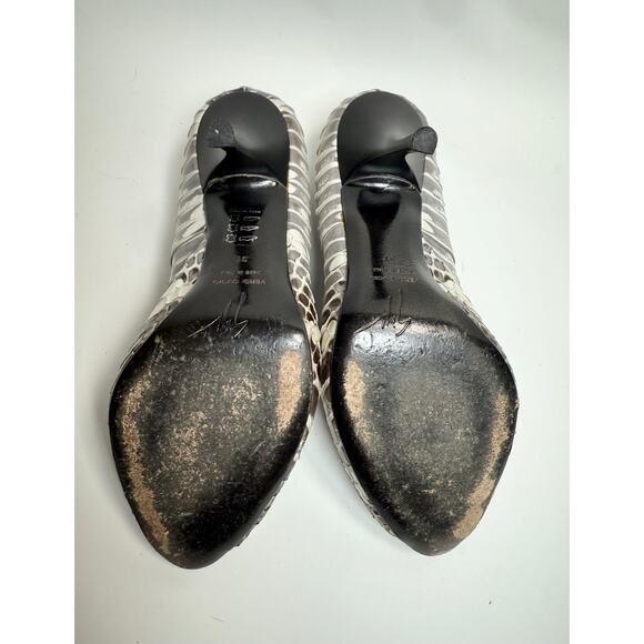 Giuseppe Zanotti Python Print Peep Toe Heels size 37 - Picture 7 of 12